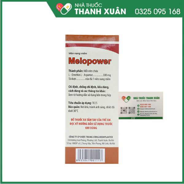 Melopower - Thuốc điều trị viêm gan, sơ gan